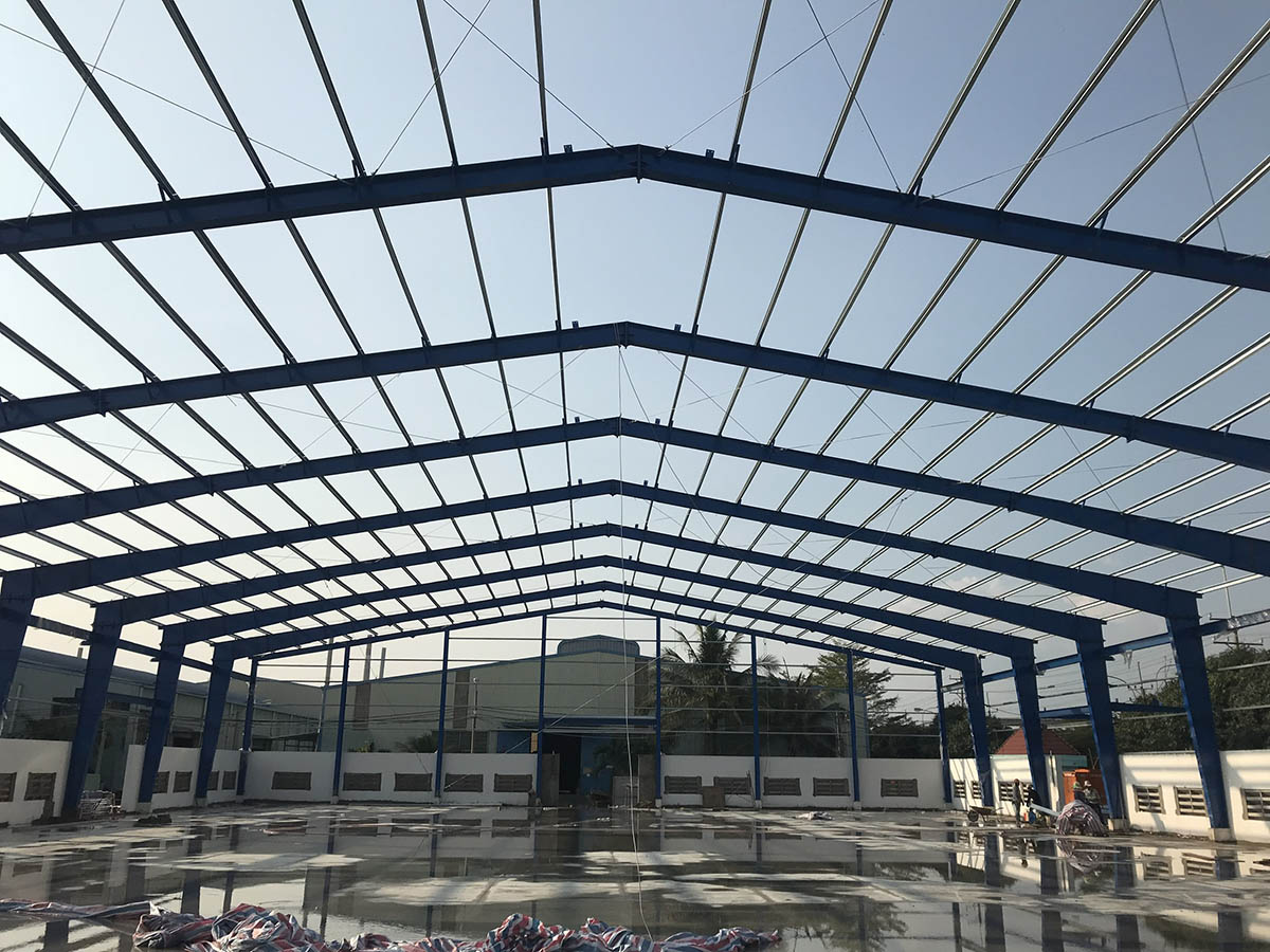 Gia công lắp dựng nhà kho công ty thuốc bảo vệ thực vật