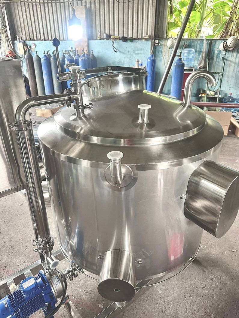 Dự án gia công bồn CIP inox công nghiệp điều khiển PLC