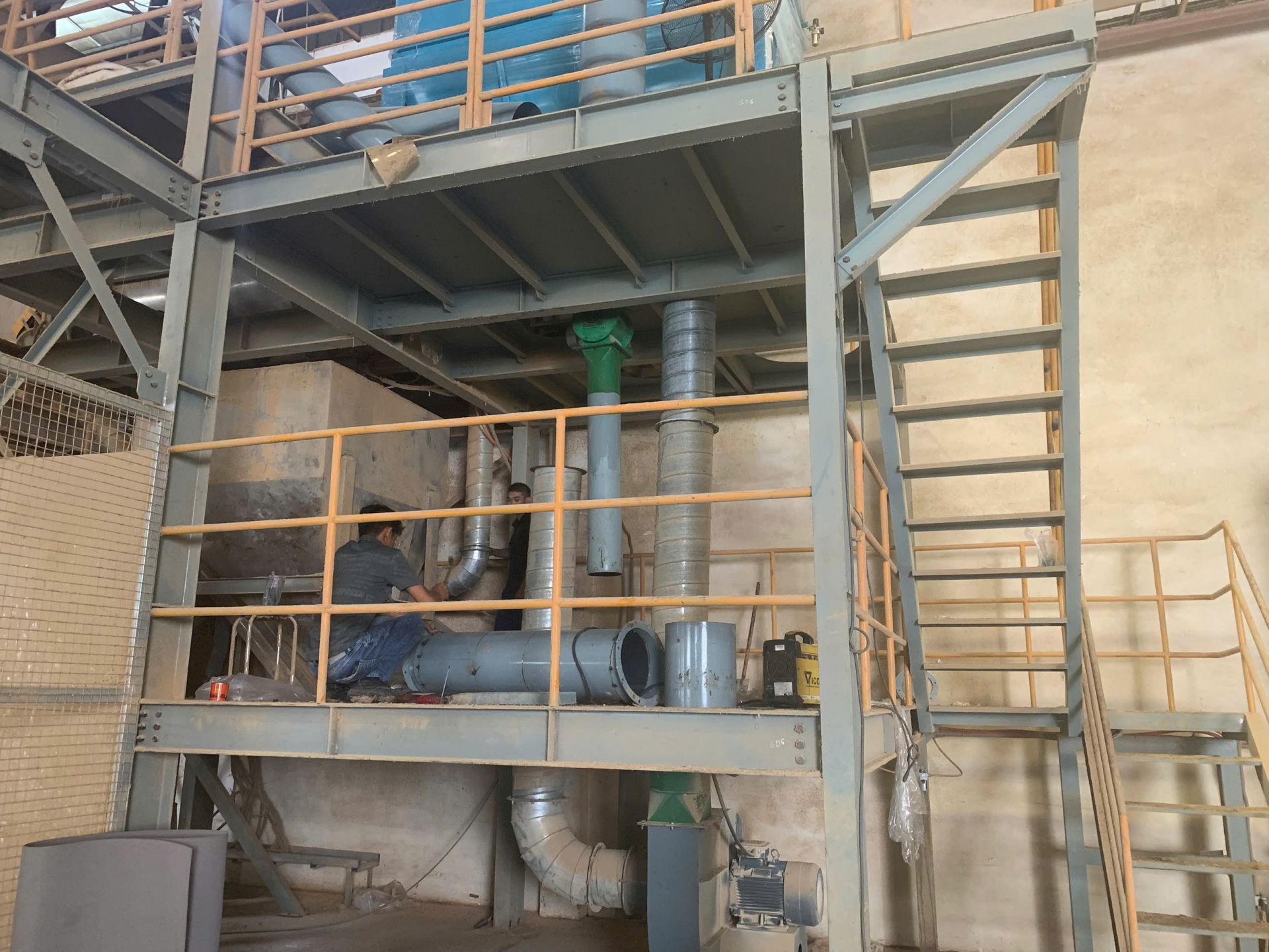 Gia công hệ thống hút bụi công ty Alltech