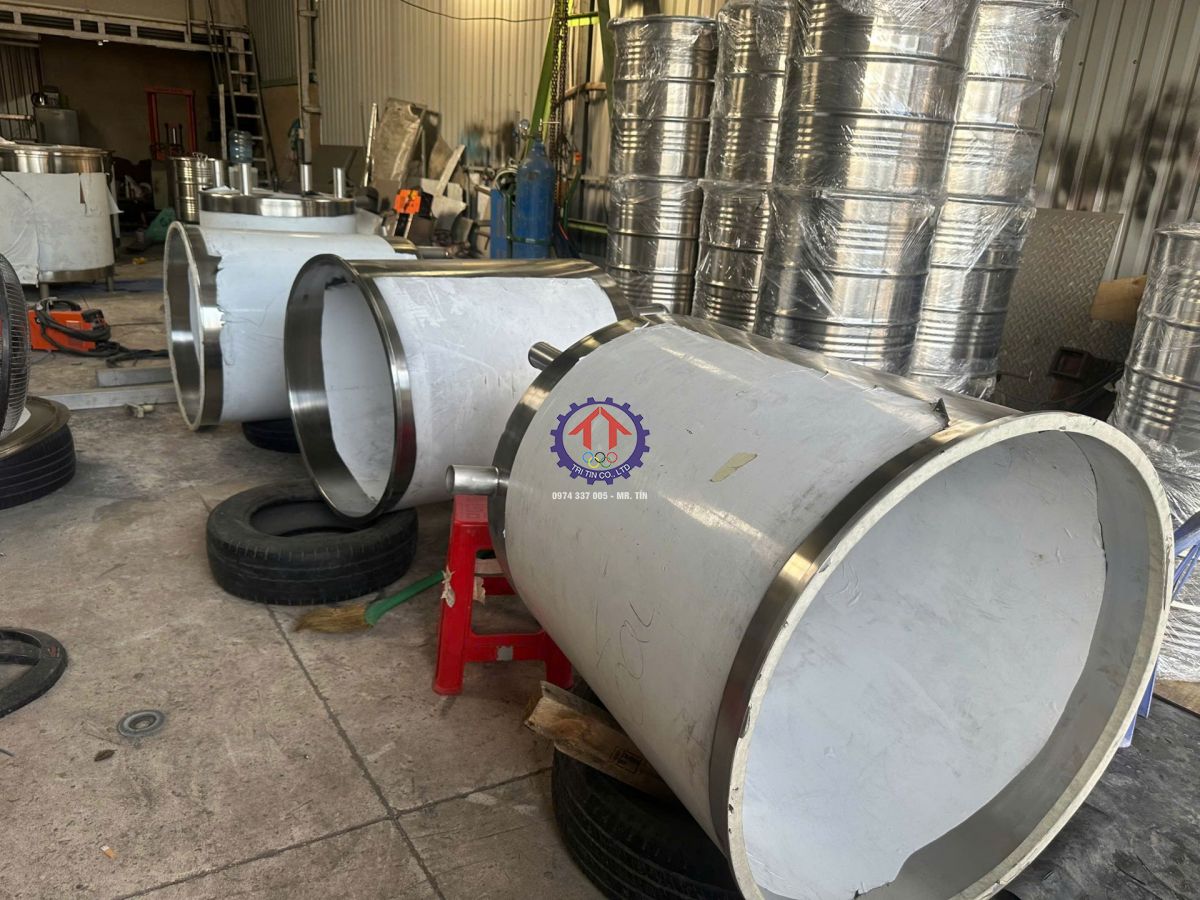 Gia công bồn inox chuyên dụng