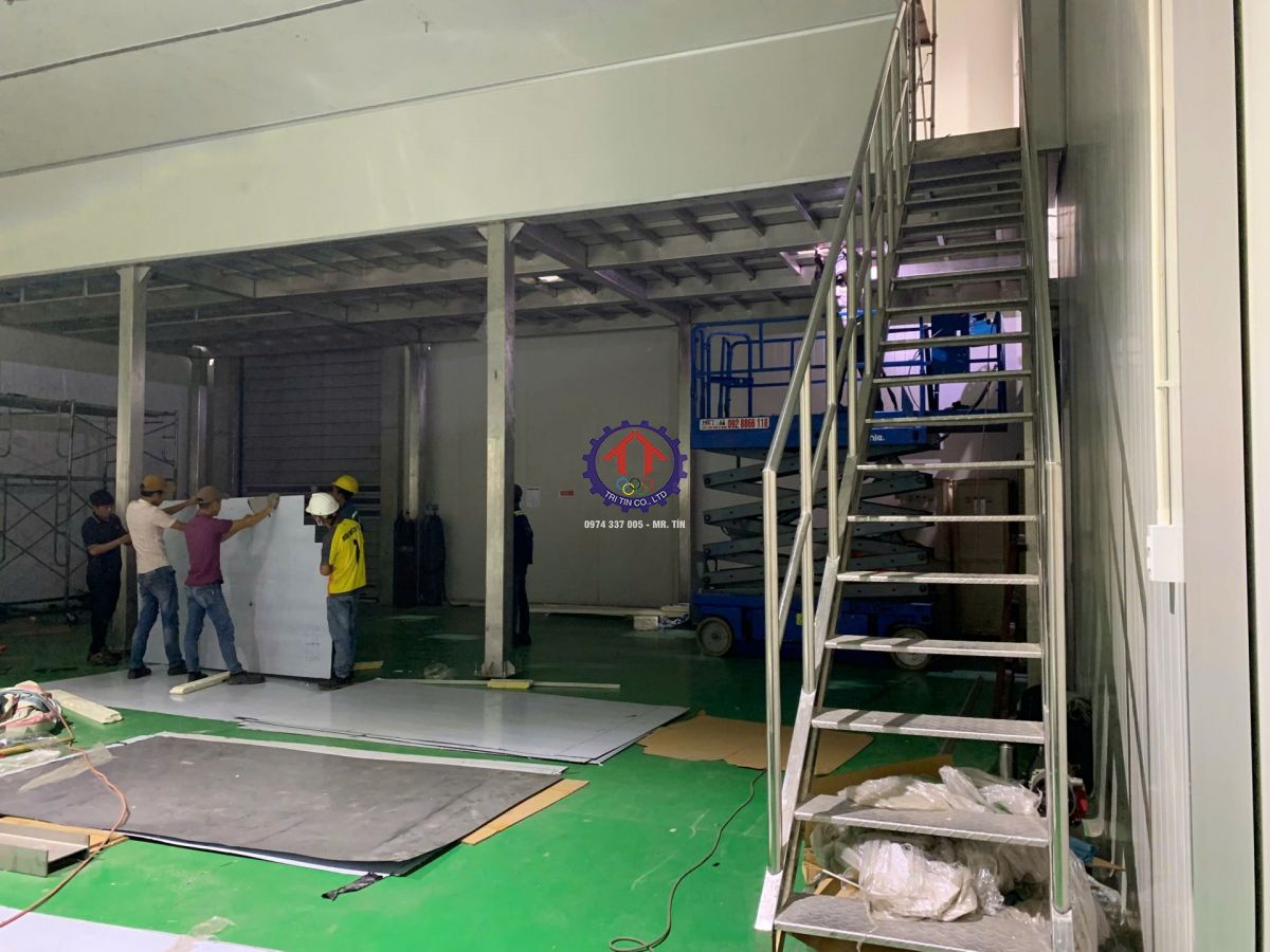 Dự án gia công sàn Inox công ty Olam Việt Nam