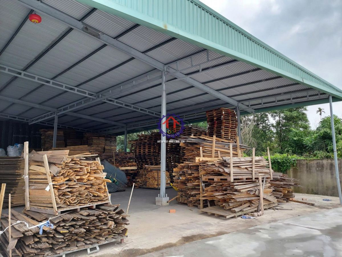 Kho pallet gỗ công ty Trí Tín