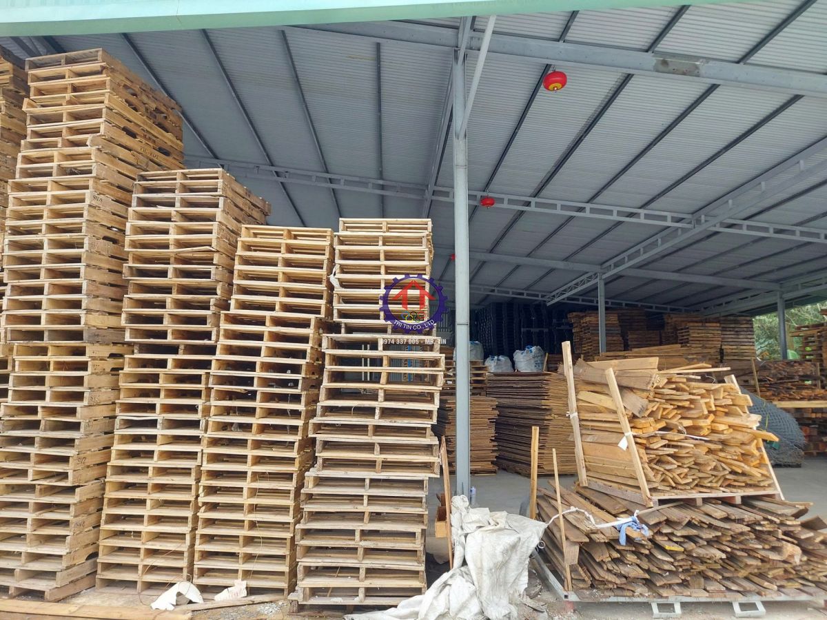Kho pallet gỗ công ty Trí Tín