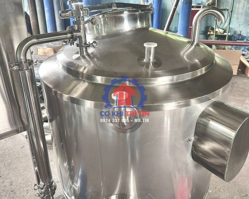 Dự án gia công bồn CIP inox công nghiệp điều khiển PLC