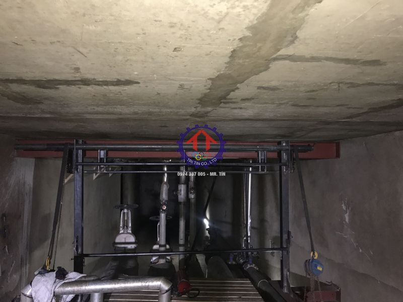 gia cố hầm lưu hóa công ty Kumho