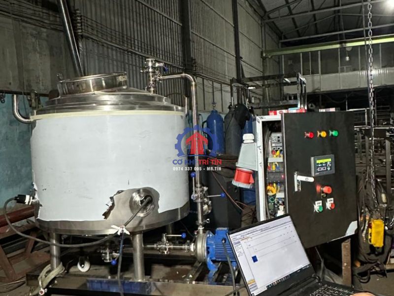 chạy thử chương trình PCL bồn gia nhiệt