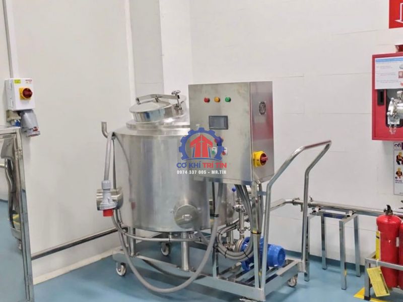 Hệ thống CIP vệ sinh tại chỗ trên bồn inox vi sinh