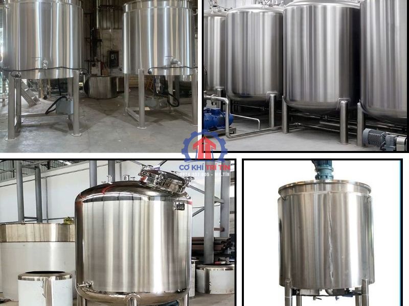 Bồn trộn inox công nghiệp dung tích lớn
