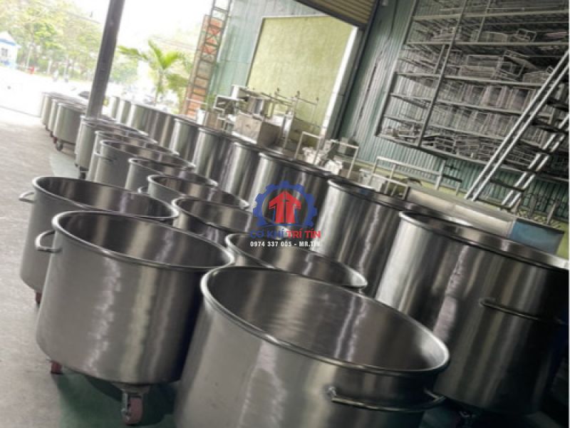 Bồn trộn công nghiệp dung tích lớn: Lưu ý thiết kế kết cấu