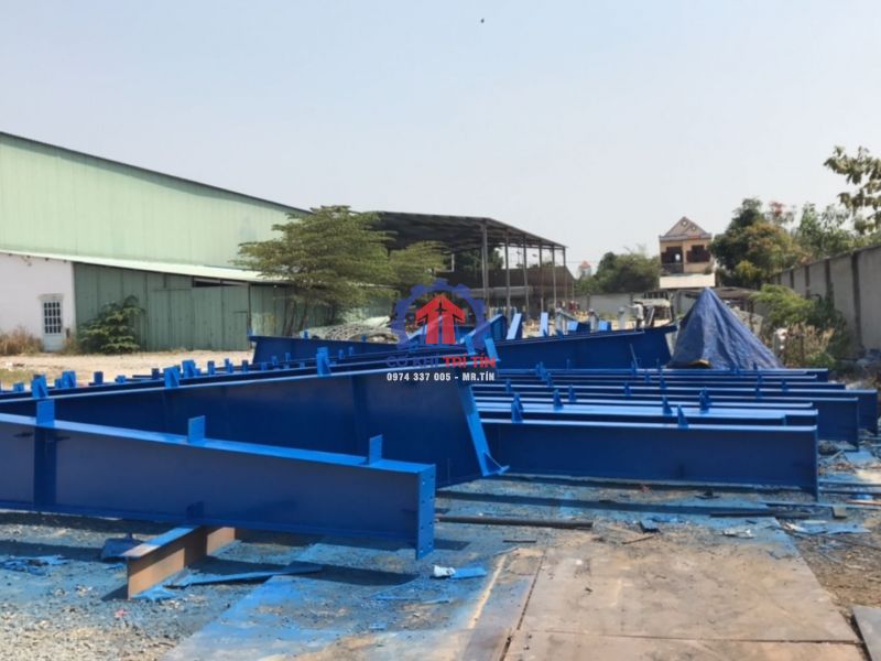 Kết cấu thép tại xương thi công của cơ khí trí tín