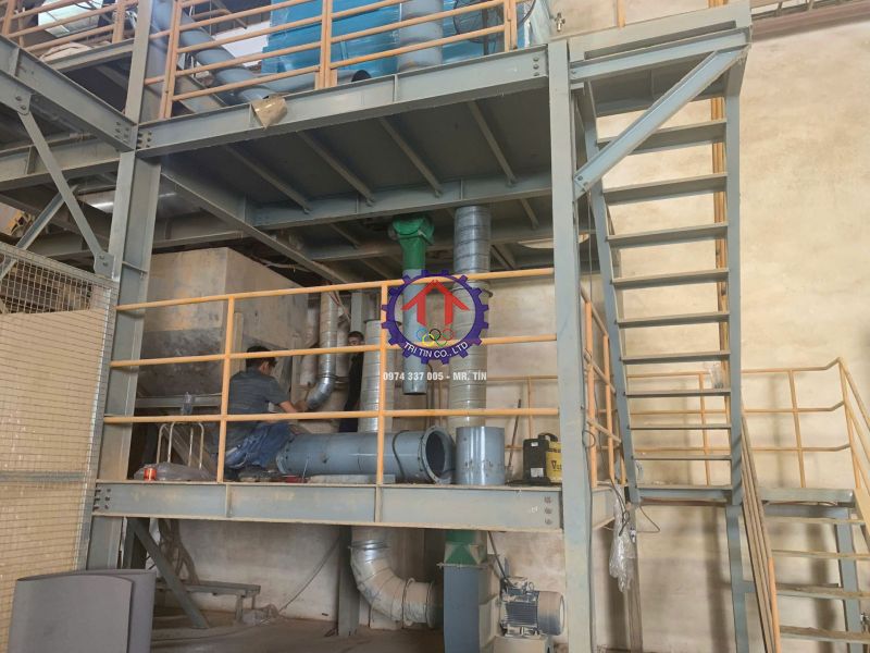 gia công hệ thống hút bụi công ty Alltech