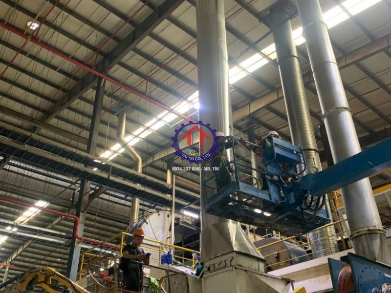 Gia công lắp đặt ống gió công ty Crow